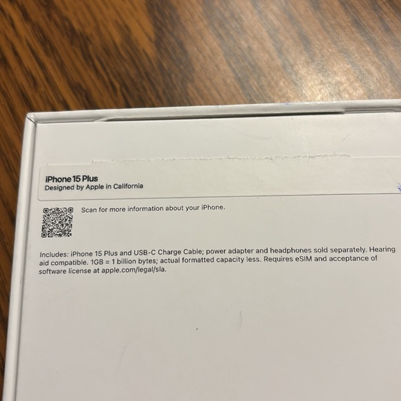 Apple iPhone 15 plus empty box - Picture 2 of 2